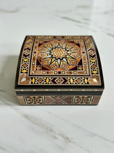 Load image into Gallery viewer, Jewelry Mosaic Wooden Handmade Box inlaid with Mother of Pearl
