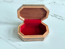 Load image into Gallery viewer, Jewelry Mosaic Wooden Handmade Box inlaid w/ Mother of Pearl
