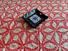 Load image into Gallery viewer, Table Cover: 156 x 78 inches Approx’. Aghabani Oriental for Rectangle Tables, Red background with Gold Silk Embroidery
