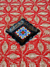 Load image into Gallery viewer, Table Cover: 156 x 78 inches Approx’. Aghabani Oriental for Rectangle Tables, Red background with Gold Silk Embroidery
