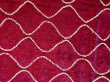 Load image into Gallery viewer, Table Cover: 135 x 78 inches Approx’. Aghabani Oriental for Rectangle Tables, Burgundy background with Gold &amp; Burgundy Silk Embroidery
