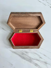 Load image into Gallery viewer, Jewelry Mosaic Wooden Handmade Box inlaid w/ Mother of Pearl
