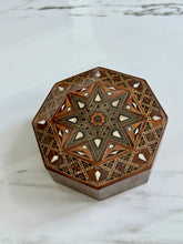 Load image into Gallery viewer, Jewelry Mosaic Wooden Handmade Box inlaid with Mother of Pearl
