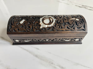 Rectangular Mosaic Box inlaid with Mother of Pearl