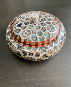 Mother of Pearl Handmade Table Decoration Bowl. Diameter: 9.25 inches