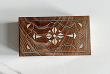 Load image into Gallery viewer, Jewelry Mosaic Wooden Handmade Box inlaid w/ Mother of Pearl
