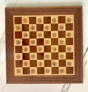 Chess Wooden Mosaic Board