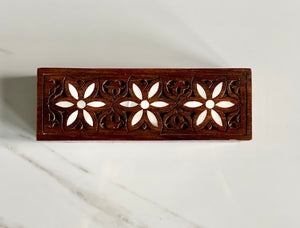 Rectangular Mosaic Box inlaid with Mother of Pearl