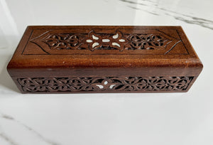 Rectangular Mosaic Box inlaid with Mother of Pearl