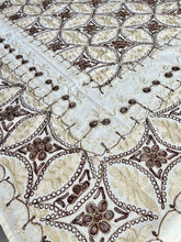 Load image into Gallery viewer, Table Cover: 135 x 67 inches Approx’. Aghabani Oriental for Rectangle Tables, Beige background with Beige, Gold &amp; Brown Silk Embroidery
