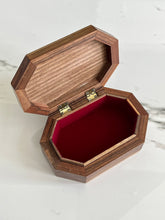 Load image into Gallery viewer, Jewelry Mosaic Wooden Handmade Box inlaid w/ Mother of Pearl
