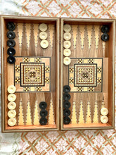 Load image into Gallery viewer, Backgammon Wooden Vintage Mosaic Handmade Set
