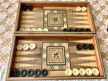 Load image into Gallery viewer, Backgammon Wooden Vintage Mosaic Handmade Set
