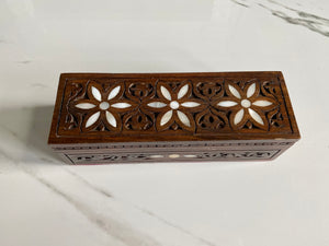 Rectangular Mosaic Box inlaid with Mother of Pearl