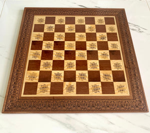 Chess Wooden Mosaic Board