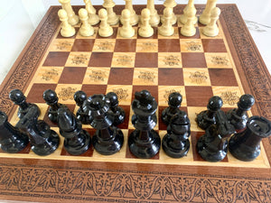 Chess Wooden Mosaic Board