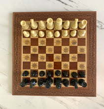 Load image into Gallery viewer, Chess Wooden Mosaic Board
