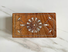 Load image into Gallery viewer, Jewelry Mosaic Wooden Handmade Box inlaid w/ Mother of Pearl
